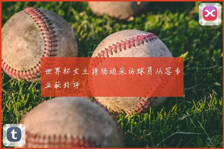 世界杯女主持场边采访球员从容专业获好评