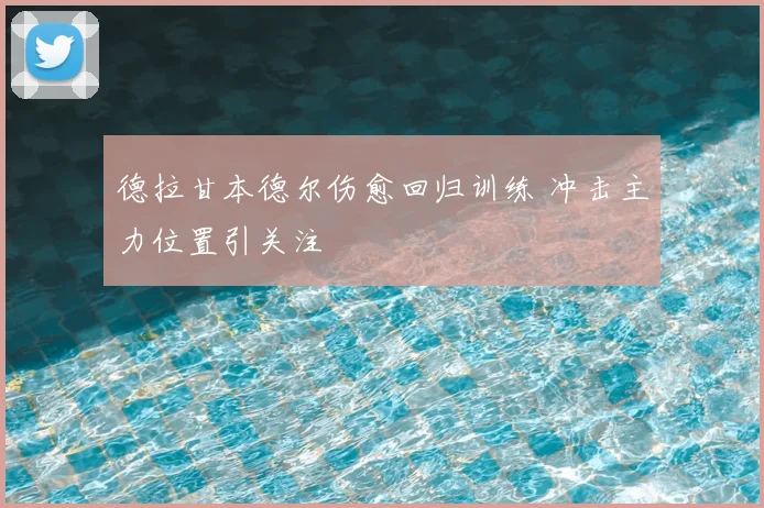 德拉甘本德尔伤愈回归训练 冲击主力位置引关注